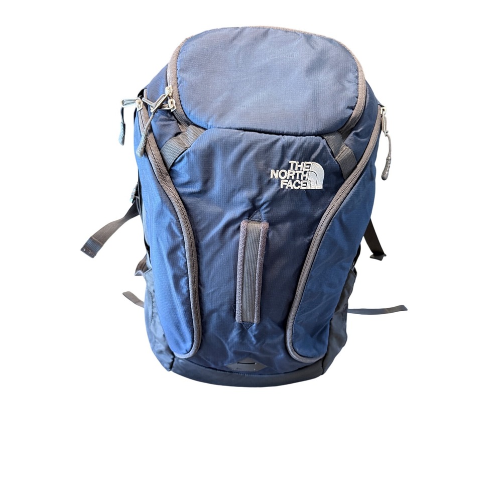 The North Face Big Shot Backpack Navy Blue Charcoal FlexVent Hiking Laptop Bag